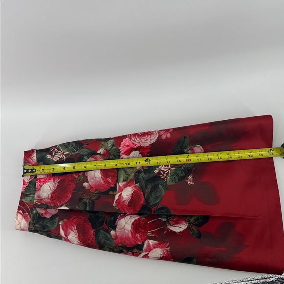 Talbots Floral Rose Box Pleated A-Line Mini Skirt Size 12p Gorgeous! - Picture 6 of 10